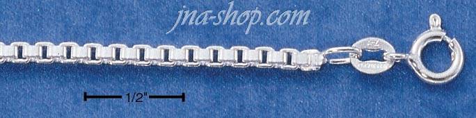 24" Sterling Silver BOX 045 CHAIN (2.5MM) - Click Image to Close