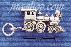 Sterling Silver 3D CHOO-CHOO TRAIN CHARM - Click Image to Close