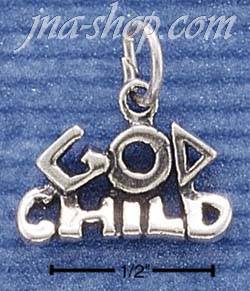 Sterling Silver "GOD CHILD" CHARM - Click Image to Close