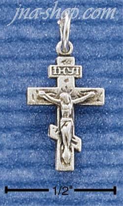Sterling Silver TINY CRUCIFIX CHARM - Click Image to Close