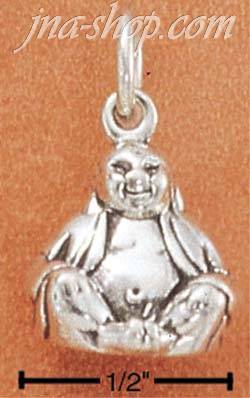 Sterling Silver SMALL BUDDHA CHARM - Click Image to Close