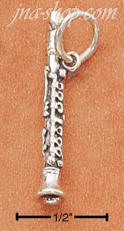 Sterling Silver CLARINET CHARM - Click Image to Close