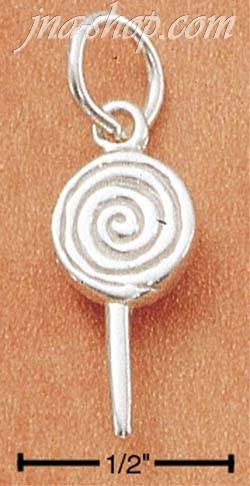 Sterling Silver LOLLIPOP CHARM - Click Image to Close