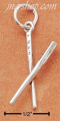 Sterling Silver CHOPSTICKS CHARM - Click Image to Close