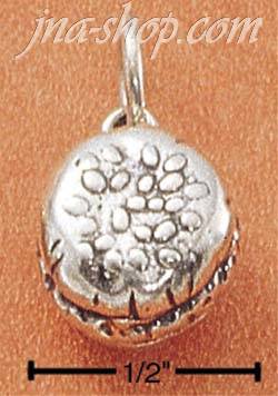 Sterling Silver HAMBURGER/ VEGGIE BURGER CHARM - Click Image to Close