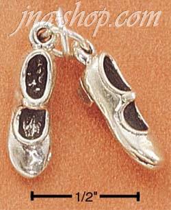 Sterling Silver TAP SHOES CHARM - Click Image to Close