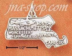 Sterling Silver MASSACHUSETTS STATE CHARM - Click Image to Close