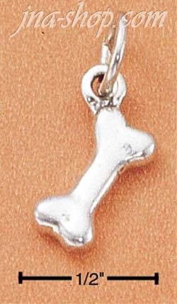 Sterling Silver DOG BONE CHARM - Click Image to Close