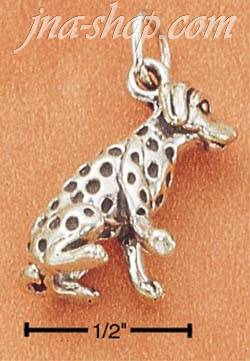 Sterling Silver 3D DALMATIAN CHARM - Click Image to Close