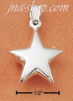 Sterling Silver SHINING STAR CHARM - Click Image to Close