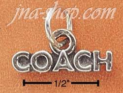 Sterling Silver "COACH" CHARM - Click Image to Close
