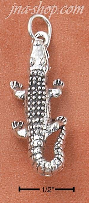 Sterling Silver ALLIGATOR CHARM - Click Image to Close