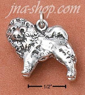 Sterling Silver 3-D CHOW CHOW CHARM - Click Image to Close