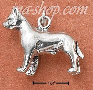 Sterling Silver AMERICAN STAFFORDSHIRE TERRIER - Click Image to Close