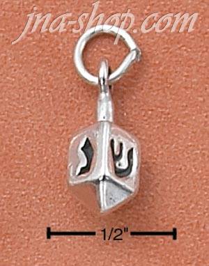 Sterling Silver DREIDEL CHARM - Click Image to Close