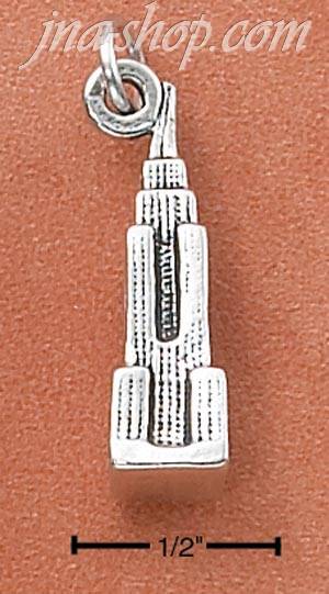Sterling Silver EMPIRE STATE BUILDING CHARM - Click Image to Close