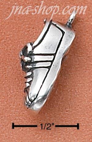 Sterling Silver TRACK SHOE CHARM - Click Image to Close