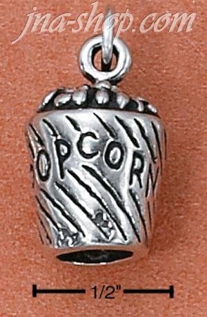 Sterling Silver POPCORN CHARM - Click Image to Close
