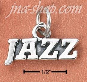 Sterling Silver "JAZZ" CHARM - Click Image to Close