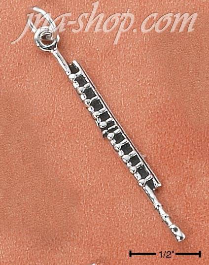 Sterling Silver FLUTE CHARM - Click Image to Close