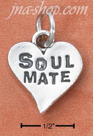 Sterling Silver "SOUL MATE" CHARM - Click Image to Close