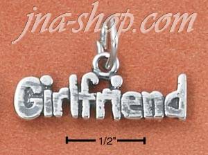 Sterling Silver "GIRLFRIEND" CHARM - Click Image to Close