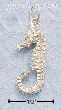 Sterling Silver SMALL SEAHORSE CHARM - Click Image to Close