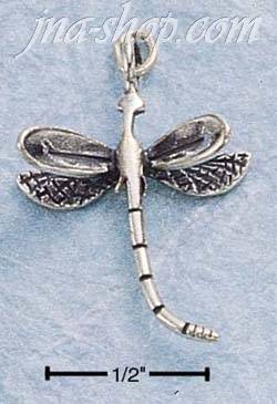 Sterling Silver DRAGON FLY CHARM - Click Image to Close