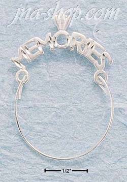 Sterling Silver "MEMORIES" CHARMHOLDER - Click Image to Close