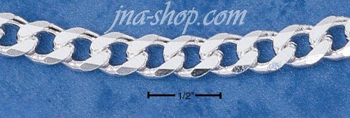 18" Sterling Silver CURB 180 CHAIN (7 MM) - Click Image to Close