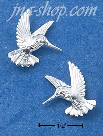 Sterling Silver SMALL HUMMINGBIRD POSTS - Click Image to Close