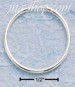 Sterling Silver 20MM ENDLESS WIRE HOOP EARRINGS - Click Image to Close