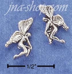 Sterling Silver FAIRY POST EARRINGS (LEFT & RIGHT) - Click Image to Close
