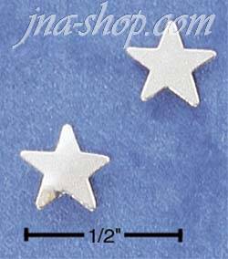 Sterling Silver SMALL STAR POST EARRINGS - Click Image to Close