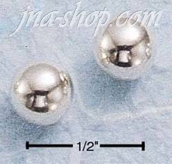 Sterling Silver 7MM BALL POST EARRINGS - Click Image to Close
