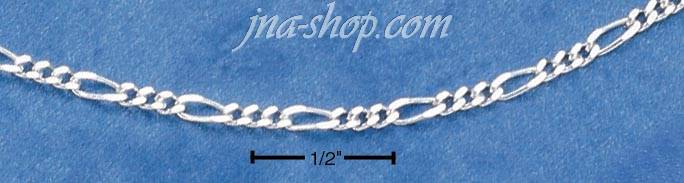 30" Sterling Silver 050 FIGAROA (1.5 MM) CHAIN - Click Image to Close