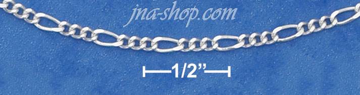 20" Sterling Silver 060 FIGAROA CHAIN (2MM) - Click Image to Close