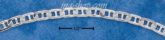 24" Sterling Silver 080 MARINA CHAIN (3MM) - Click Image to Close