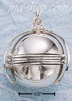 Sterling Silver SIX PICTURE OPEN LOCKET - Click Image to Close