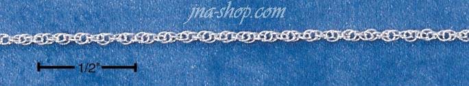 18" Sterling Silver PENDANT ROPE CHAIN - Click Image to Close