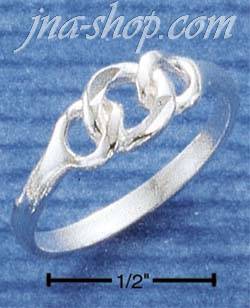 Sterling Silver HP CURB LINK RING SIZES 5-11 - Click Image to Close