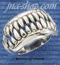 Sterling Silver MOVEABLE JAWS RING SIZES 5-13 - Click Image to Close