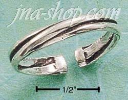 Sterling Silver TRIPLE BAND THUMB RING SIZES 5-9 - Click Image to Close