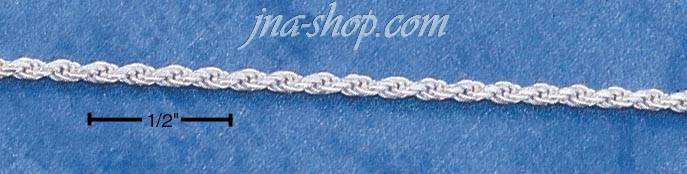 7" Sterling Silver 035 SOLID DC ROPE CHAIN (1.5MM) - Click Image to Close