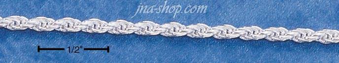 20" Sterling Silver 050 SOLID DC ROPE CHAIN (2.25 MM) - Click Image to Close