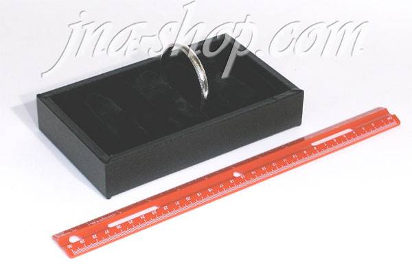 BLACK BANGLE BOX FOR 6 BANGLES 7.25" X 4.25" - Click Image to Close