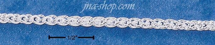 30" Sterling Silver 060 WHEAT CHAIN (2.5MM) - Click Image to Close