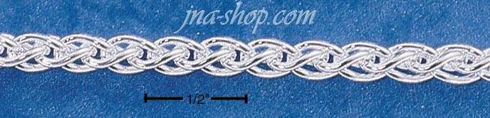 30" Sterling Silver 100 WHEAT CHAIN (4MM) - Click Image to Close