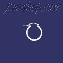 Sterling Silver 20mm French Lock Hoop Earrings 2mm tubing