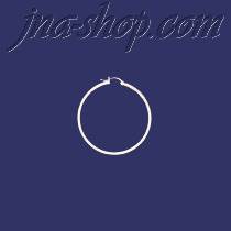 Sterling Silver 25mm French Lock Hoop Earrings 2mm tubing